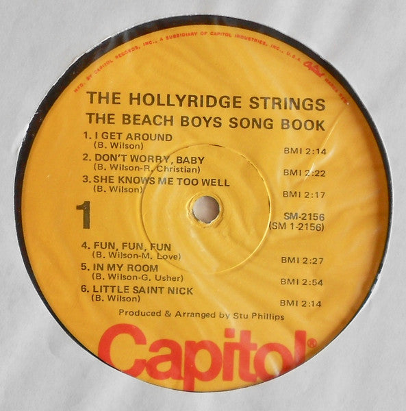 The Hollyridge Strings : The Beach Boys Songbook: Romantic Instrumentals (LP, Album, Win)