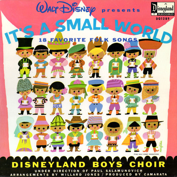 Disneyland Boys Choir : Walt Disney Presents It's A Small World (LP, Album, Mono, RP)