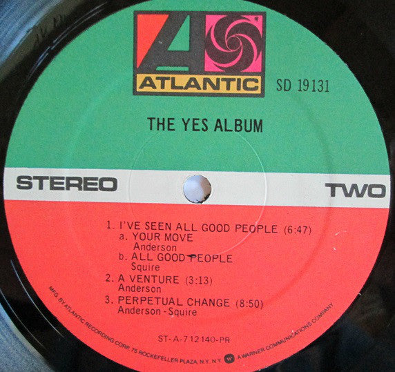 Yes : The Yes Album (LP, Album, RE, PR,)