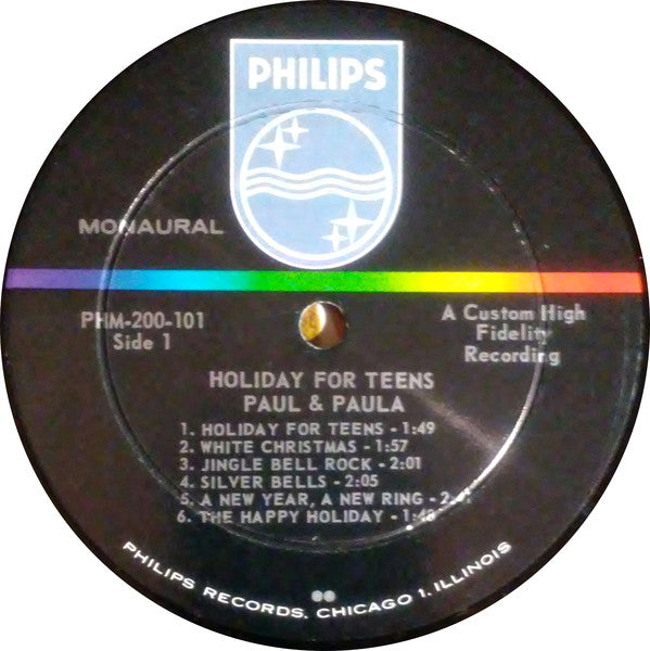 Paul & Paula : Holiday For Teens (LP, Album, Mono, Dee)