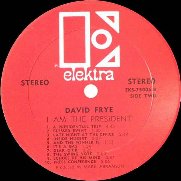 David Frye : I Am The President (LP, Album)