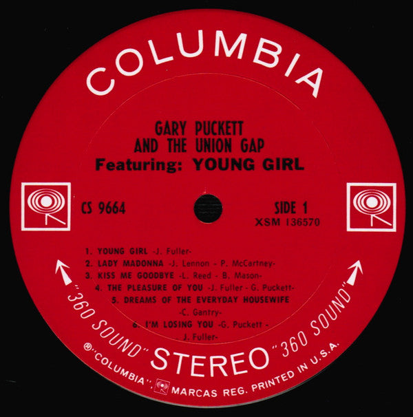 Gary Puckett And The Union Gap* : Gary Puckett And The Union Gap Featuring "Young Girl" (LP, Album, Pit)