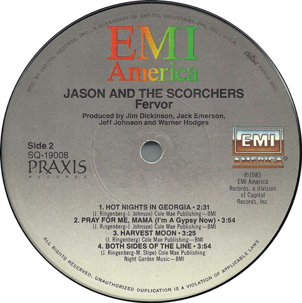 Jason And The Scorchers* : Fervor (LP, MiniAlbum, Win)