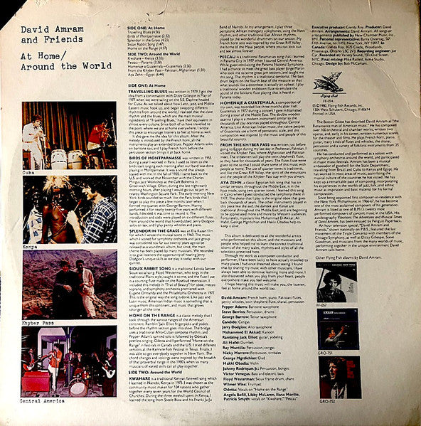 David Amram And Friends : At Home / Around The World (LP, Album)