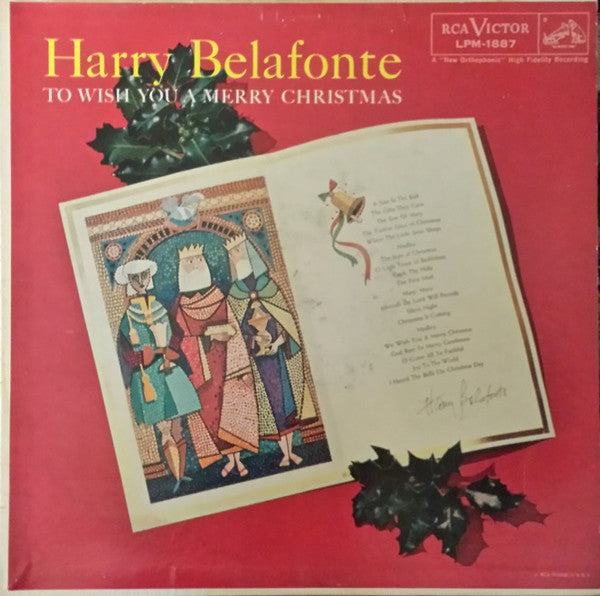 Harry Belafonte : To Wish You A Merry Christmas (LP, Album, Mono)