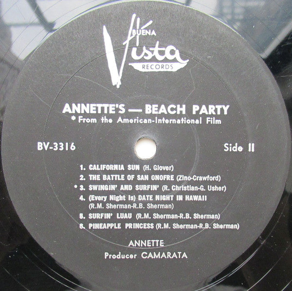 Annette (7) : Annette's Beach Party (LP, Album, Mono)