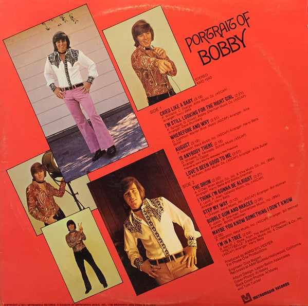 Bobby Sherman : Portrait Of Bobby (LP, Album, Blu)