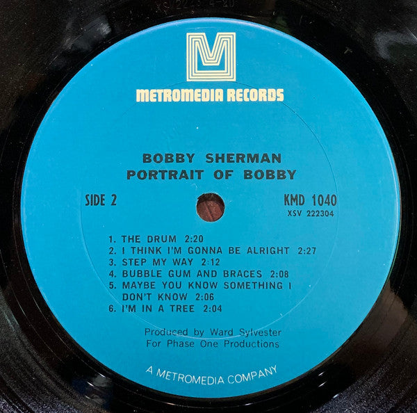 Bobby Sherman : Portrait Of Bobby (LP, Album, Blu)