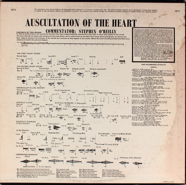 J. B. Barlow* & W. A. Pocock* : Auscultation Of The Heart (LP, Mono)