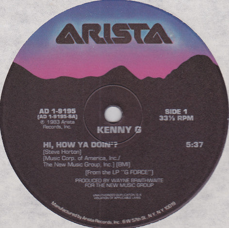 Kenny G (2) : Hi, How Ya Doin'? (12")