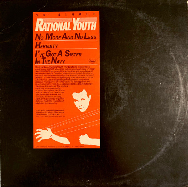 Rational Youth : No More And No Less (12", Promo)