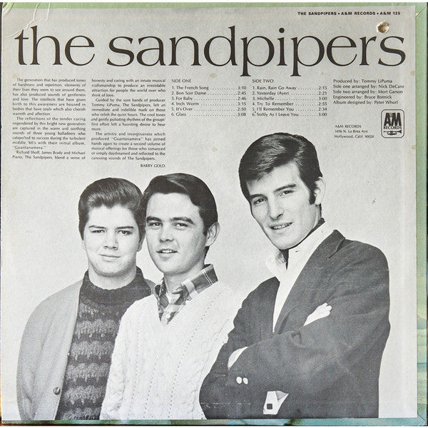 The Sandpipers : The Sandpipers (LP, Album, Ter)