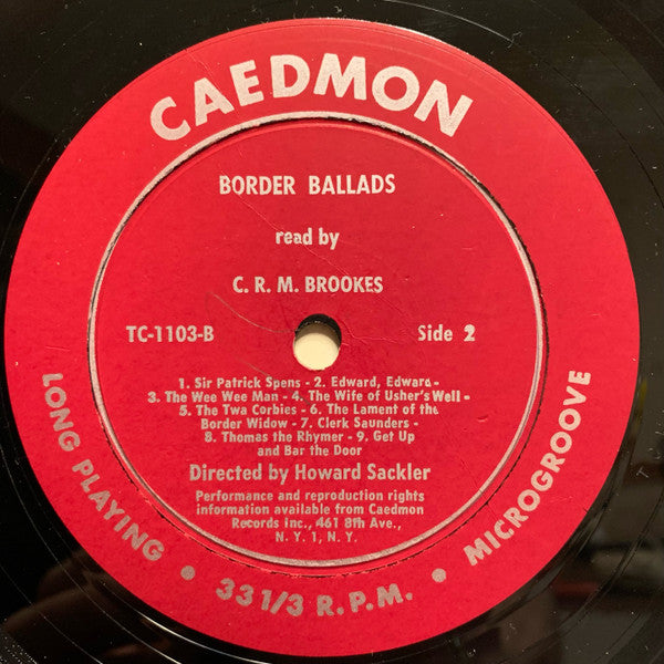 Robert Burns (4) - Frederick Worlock - C. R. M. Brookes : Poetry Of Robert Burns And Scottish Border Ballads (LP)
