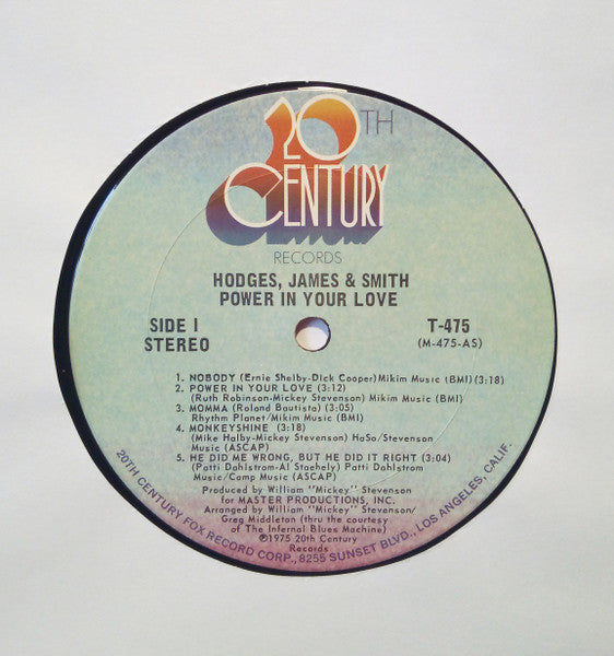 Hodges, James & Smith* : Power In Your Love (LP, Album, Pit)
