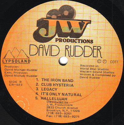 David Rudder : Lyrics Man (LP, Album)