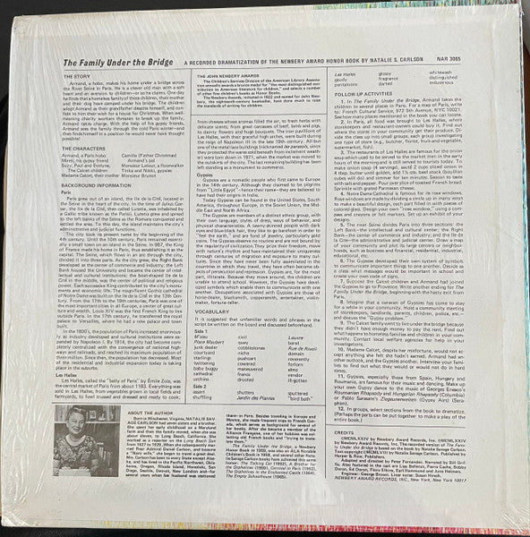 Natalie Savage Carlson : The Family Under The Bridge (LP, Album)