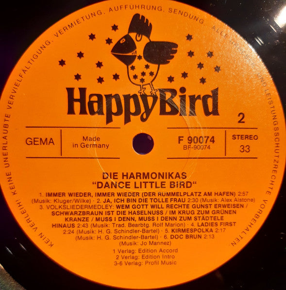 Die Harmonikas : Dance Little Bird (LP)