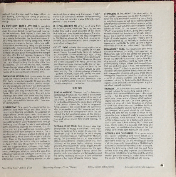 The Doc Severinsen Sextet : Live! (LP, Album, Gat)