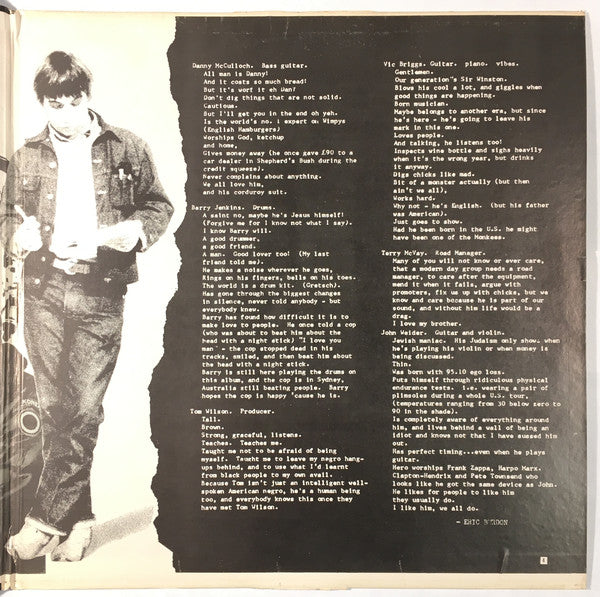 Eric Burdon & The Animals : Winds Of Change (LP, Album, Mono, Club, Gat)