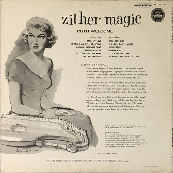 Ruth Welcome : Zither Magic (LP, Album)
