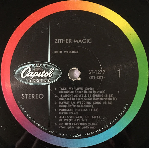 Ruth Welcome : Zither Magic (LP, Album)