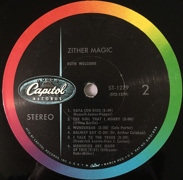 Ruth Welcome : Zither Magic (LP, Album)