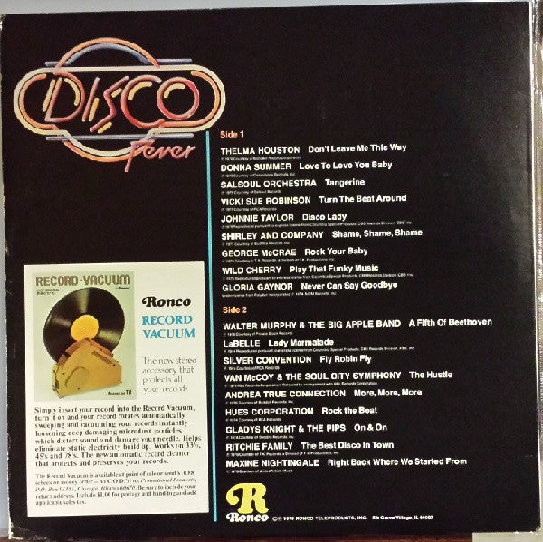 Various : Ronco Presents Disco Fever (LP, Comp)