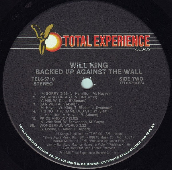 Will King : Backed Up Against The Wall (LP, Album)