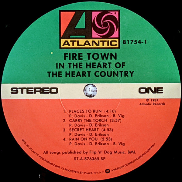 Fire Town : In The Heart Of The Heart Country (LP, Album, Spe)