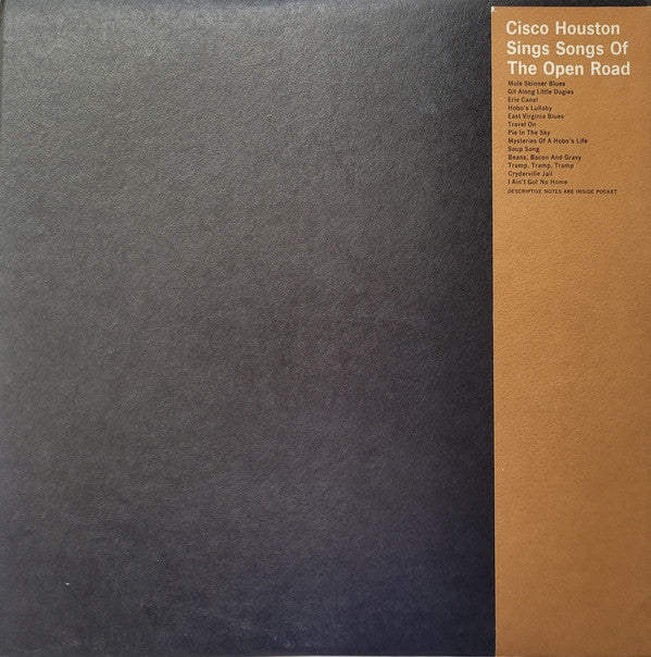 Cisco Houston : Sings Songs Of The Open Road (LP, Album, RE)