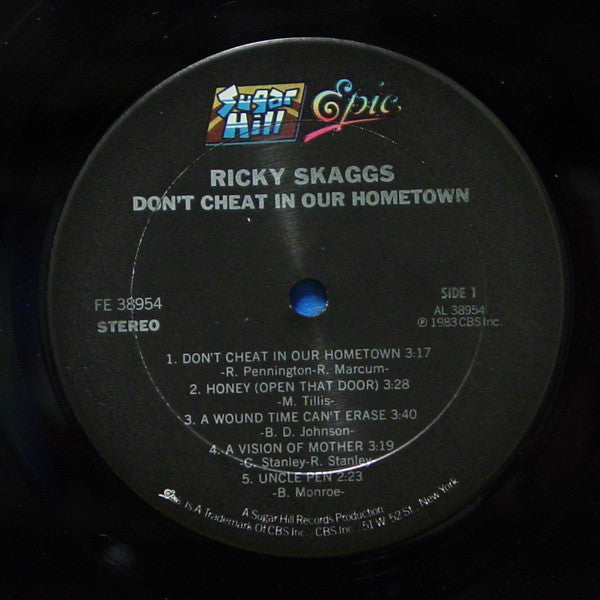 Ricky Skaggs : Don't Cheat In Our Hometown (LP, Album)