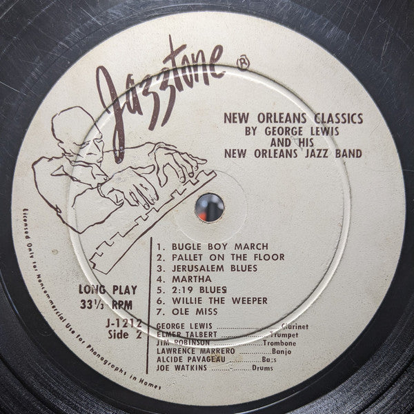 Bunk Johnson And His New Orleans Band / George Lewis' Ragtime Band : New Orleans Classics (LP, Mono)