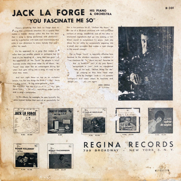 Jack La Forge : You Fascinate Me So (LP, Album, Mono)
