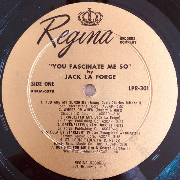 Jack La Forge : You Fascinate Me So (LP, Album, Mono)