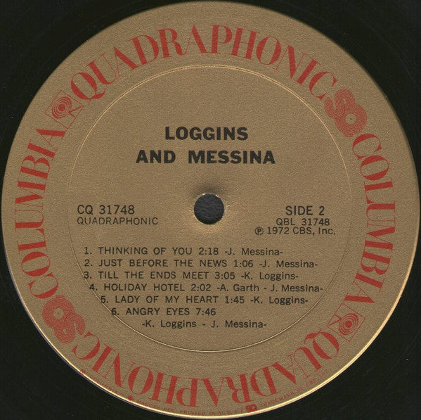 Loggins And Messina : Loggins And Messina (LP, Album, Quad, Ter)