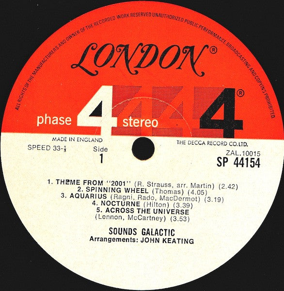 Sounds Galactic : An Astromusical Odyssey (LP, Album, Gat)