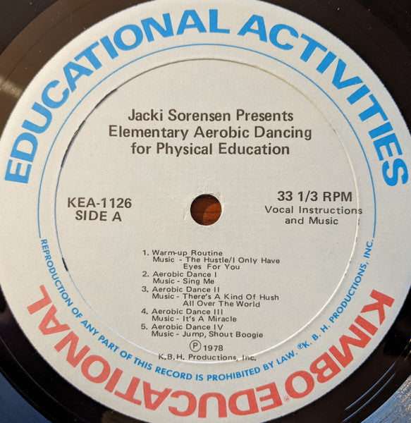 Jacki Sorensen : Elementary Aerobic Dancing For Physical Education (2xLP, Gat)