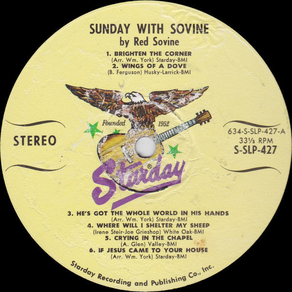 Red Sovine : Sunday With Red Sovine (LP, Album)