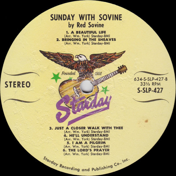 Red Sovine : Sunday With Red Sovine (LP, Album)