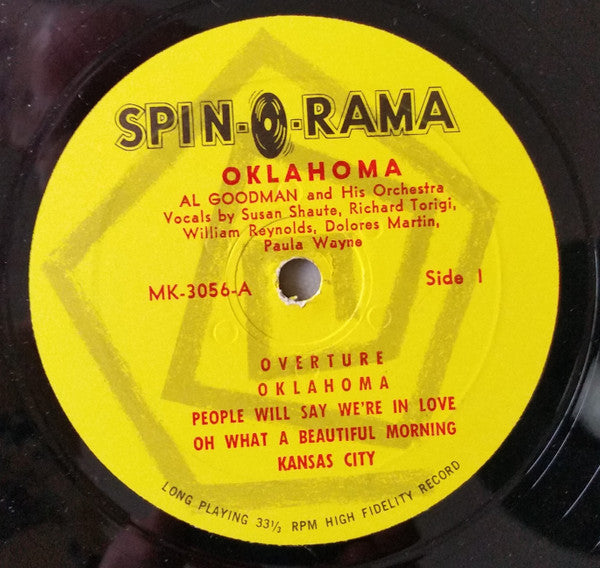 Al Goodman's Orchestra* : Rodgers And Hammerstein's Oklahoma (LP, Album)