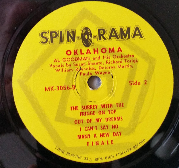 Al Goodman's Orchestra* : Rodgers And Hammerstein's Oklahoma (LP, Album)
