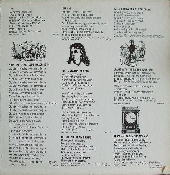 Mitch Miller And The Gang : Sentimental Sing Along With Mitch (LP, Album, Mono, Gat)