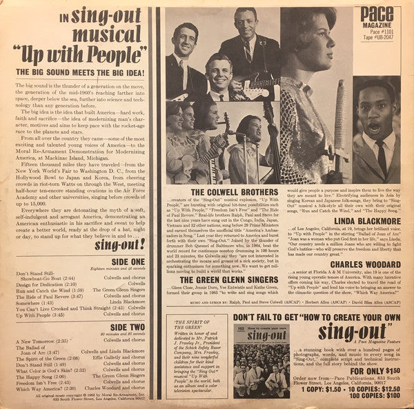 Up With People!* : Pace Magazine Presents Up With People! The Sing-Out Musical (LP, Los)