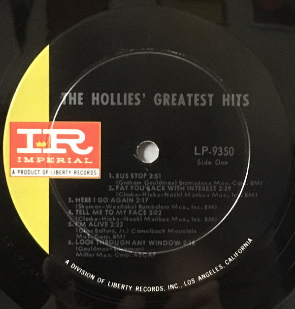 The Hollies : The Hollies' Greatest Hits (LP, Comp, Mono)