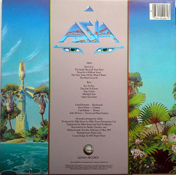 Asia (2) : Alpha (LP, Album, Spe)