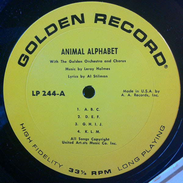 The Golden Orchestra And Chorus* Conducted By Alvin Q. Snowshovel IV* : Animal Alphabet (LP)