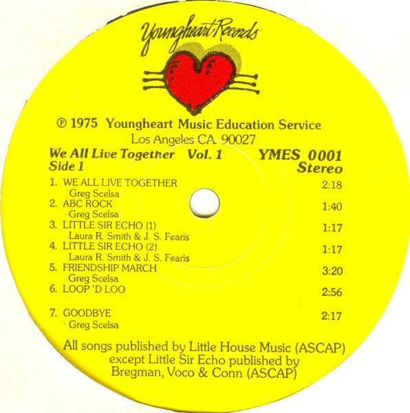 Greg & Steve* : We All Live Together, Volume 1 (LP, Album)