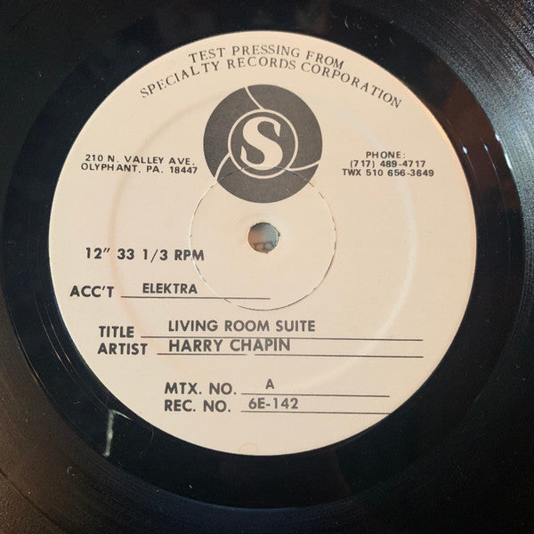 Harry Chapin : Living Room Suite (LP, Album, TP, Spe)