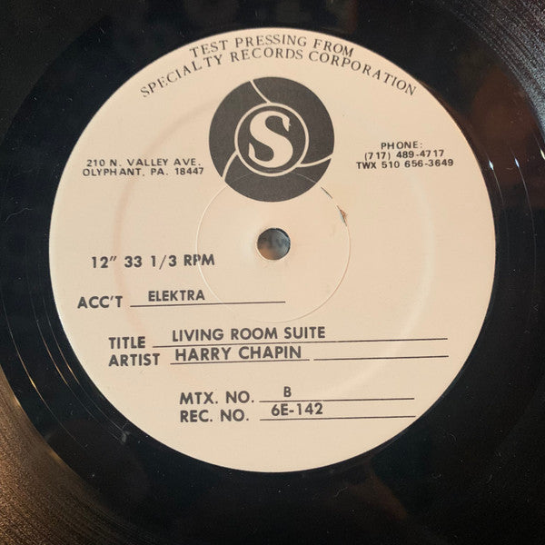 Harry Chapin : Living Room Suite (LP, Album, TP, Spe)