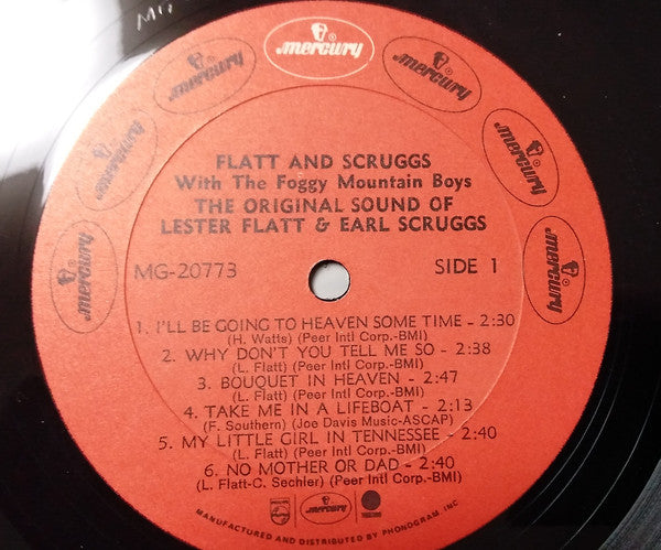Flatt & Scruggs : The Original Sound (LP, Red)